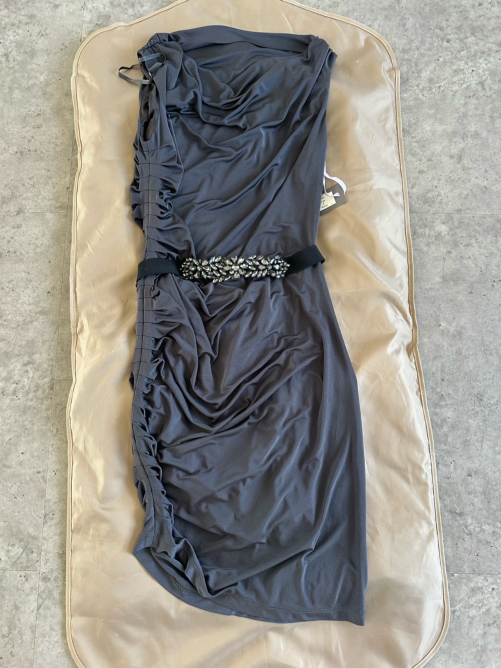 Vera Wang Dress with Embellished Belt